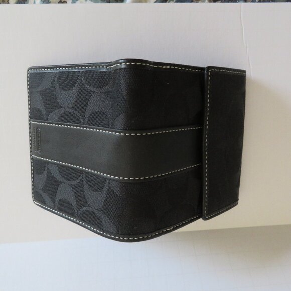 💕💕HP💕💕Coach Signature Mini Wallet, Black - NWT - Picture 4 of 16